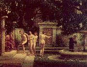 Poynter, Sir Edward John A Visit to Aesculipius oil painting artist